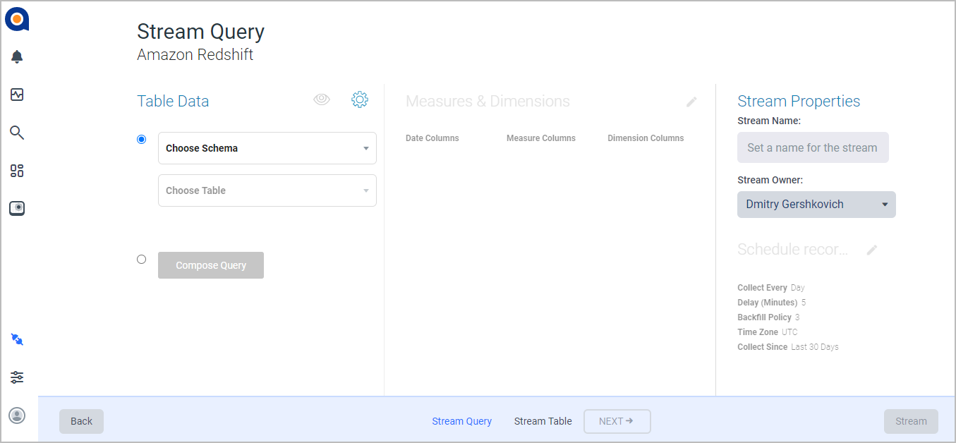 Creating a Stream Query from a Database – Anodot